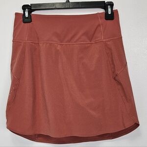 Athleta Mini Skirt in Warm Rust